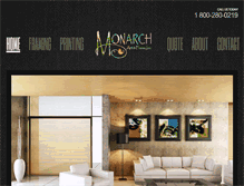 Tablet Screenshot of monarchframe.com